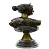 Image 7 : Egyptian Cleopatra Bronze Sculpture on Marble Base Statue