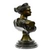 Image 8 : Egyptian Cleopatra Bronze Sculpture on Marble Base Statue