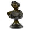 Image 9 : Egyptian Cleopatra Bronze Sculpture on Marble Base Statue