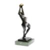 Image 6 : Female Trophy Volleyball Player Bronze Figure
