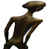 Image 6 : Walking Man Bronze Sculpture on Marble Base Figurine