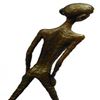 Image 7 : Walking Man Bronze Sculpture on Marble Base Figurine