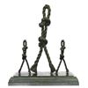 Image 1 : Dancing Ropes Bronze Sculpture on Marble Base Statue