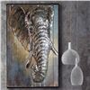 Image 2 : 3D Metal Painting Customize Wood Art Work Metallic Wall Art Elephant Home Decor