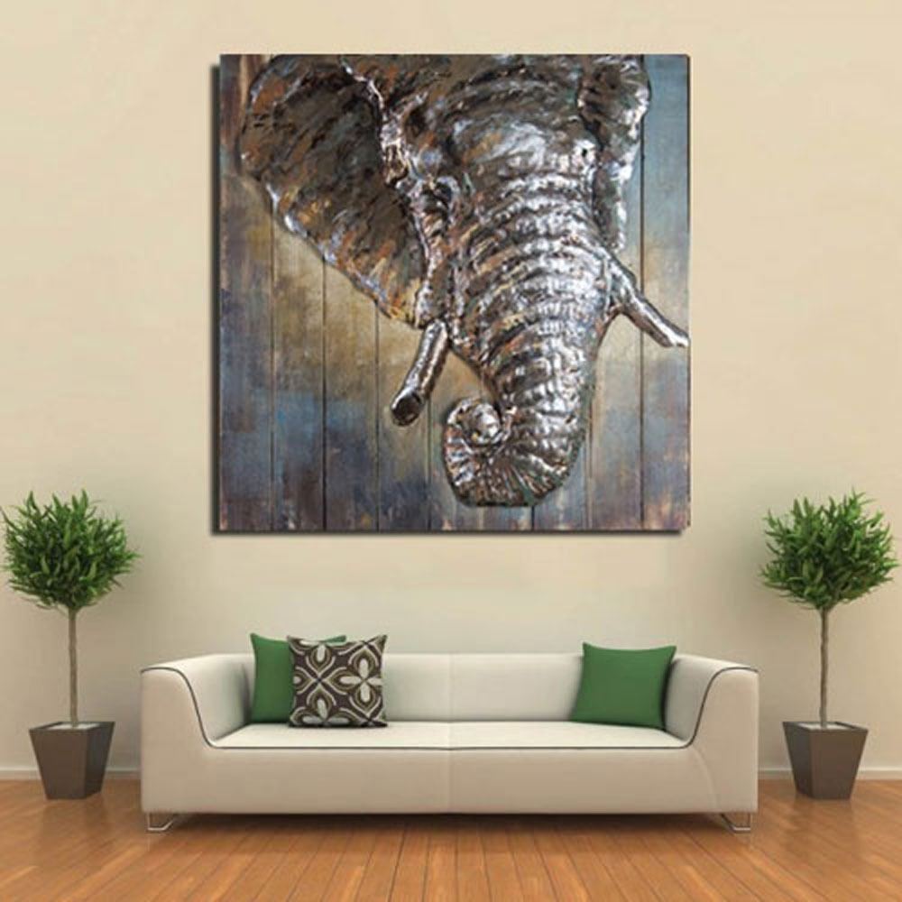 3d Metal Painting Customize Wood Art Work Metallic Wall Art