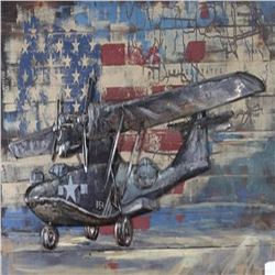 3D 2018 Primitive Home Decor Art Metal Oil Art Paint