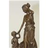 Image 10 : Tender Moment Between Mother and Daughter Bronze Sculpture