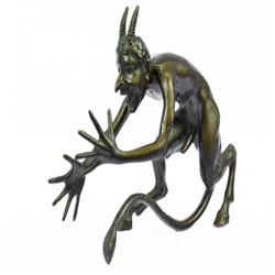 Satyr Chasing Nymph Bronze Sculpture