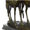 Image 6 : Two Loving Horse Bronze Sculpture on Marble Base Statue