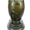 Image 8 : Pretty Face Floral Vase Urn Bronze Sculpture