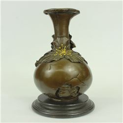 Figural Vase Urn Bronze Sculpture