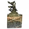 Image 3 : Flying Mercury Caduceus Messenger God Bronze Statue