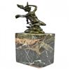 Image 4 : Flying Mercury Caduceus Messenger God Bronze Statue