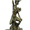 Image 7 : Flying Mercury Caduceus Messenger God Bronze Statue