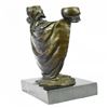 Image 4 : Gothic Skeleton Candle Holder Bronze Statue