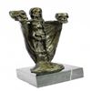 Image 5 : Gothic Skeleton Candle Holder Bronze Statue