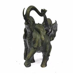 Elephant Jungle African Bronze Sculpture