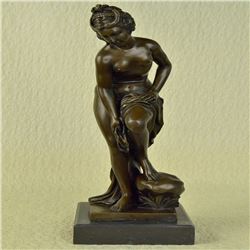 Nude Youthful Sexy Woman Bronze Sculpture