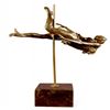 Image 3 : Lovely Nude Female Gymnast Acrobat Bronze Statue