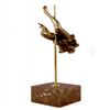 Image 4 : Lovely Nude Female Gymnast Acrobat Bronze Statue