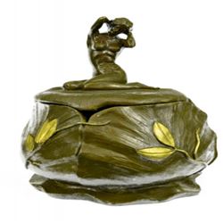 Jewelry Box Bronze Figurine