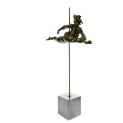 Gymnast Olympic Memorabilia Bronze Sculpture