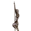 Image 9 : Pole Dancer Bronze Sculpture on Marble Base Figurine