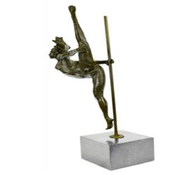 Ballerina Dancer Bronze Sculpture on Marble Base Statue