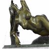 Image 7 : Naked Nude Girl Bronze Sculpture on Marble Base Figure