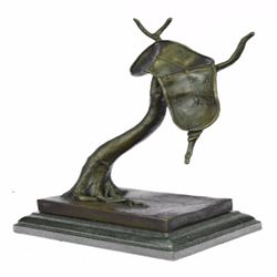 Modern Art Melting Clock Bronze Sculpture