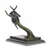 Image 4 : Modern Art Melting Clock Bronze Sculpture