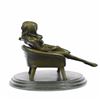 Image 5 : Erotic Nude Sexy Girl Explicit Chair Pose Bronze Statue