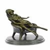 Image 6 : Erotic Nude Sexy Girl Explicit Chair Pose Bronze Statue