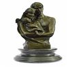 Image 2 : A Couple Embracing Their Love Child Bronze Sculpture