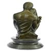 Image 5 : A Couple Embracing Their Love Child Bronze Sculpture