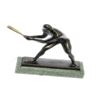 Image 7 : Mid Century Baseball Player Bronze Sculpture
