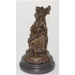Mother Holding Baby Boy Bronze Sculpture