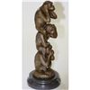 Image 1 : Three Wise Monkey Bronze Sculpture