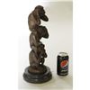 Image 2 : Three Wise Monkey Bronze Sculpture