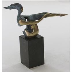 Modern Art The Sitting One Bronze Figurine
