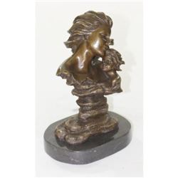 Modern Artwork Mother and Child Bronze Sculpture