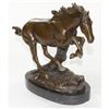 Image 3 : Horse Running Stallion Bronze Sculpture