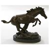Image 9 : Horse Running Stallion Bronze Sculpture