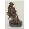 Image 1 : Victorian Girl Holding Dog Bronze Sculpture