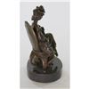 Image 4 : Victorian Girl Holding Dog Bronze Sculpture