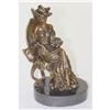 Image 9 : Victorian Girl Holding Dog Bronze Sculpture