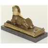 Image 5 : Mythological Creature Sphinx Egyptian Bronze Sculpture