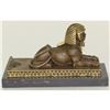 Image 8 : Mythological Creature Sphinx Egyptian Bronze Sculpture