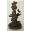 Image 3 : Lady with Dog Bronze Statue
