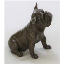 Art Deco English Bulldog Bronze Sculpture